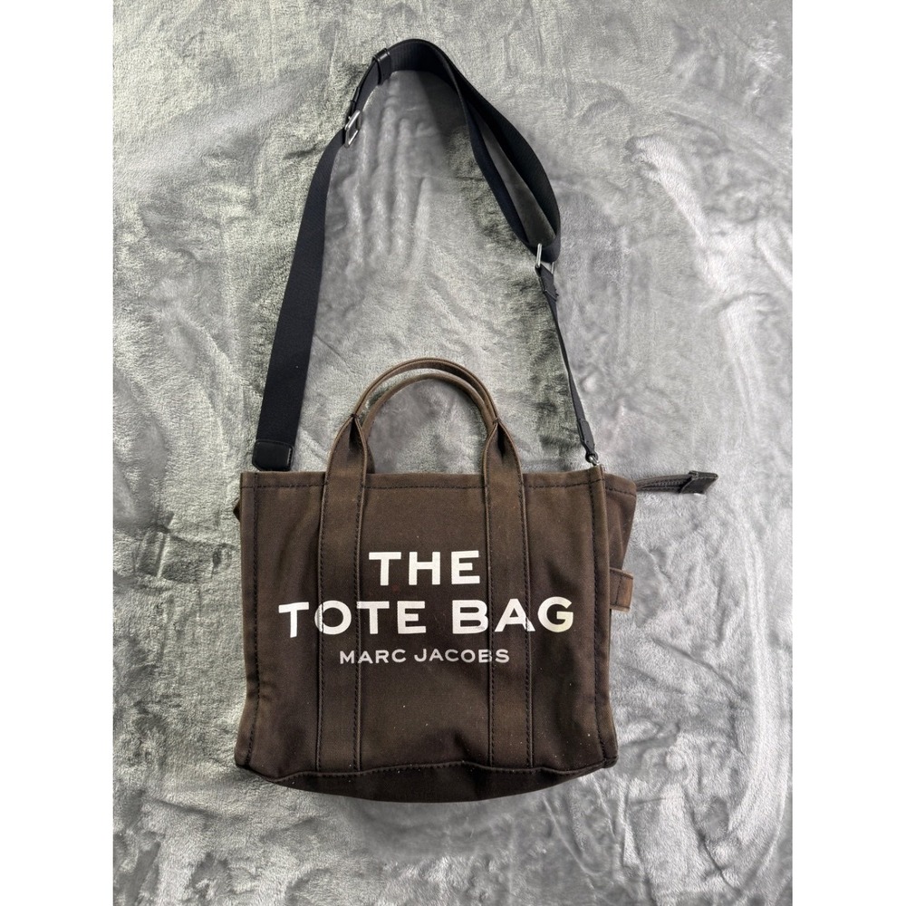 Marc Jacobs The Tote Bag Small Canvas Crossbody Handbag Brown